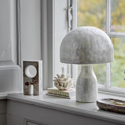 Lampe de table coquille nacre de capiz Bloomingville