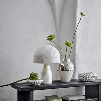 Lampe de table coquille nacre de capiz Bloomingville
