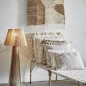 grand coussin uni beige gris coton lave madam stoltz