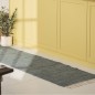 tapis long de couloir bleu coton uni ib laursen