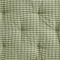 matelas de banc assise vert carreaux madam stoltz