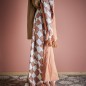 Plaid coton motif graphique pompons Bloomingville Chola