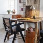Lampe de bureau metal argent Madam Stoltz
