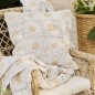 Housse de coussin crochet floral IB Laursen