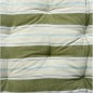 Matelas de sol coton vert imprime rayures Madam Stoltz