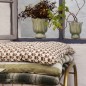 Matelas de sol coton vert imprime rayures Madam Stoltz