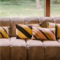 coussin de canape chic raye rose jaune moutarde hk living sunkissed