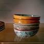 Assiette creuses a pates gres couleur Hk living Patina set de 2