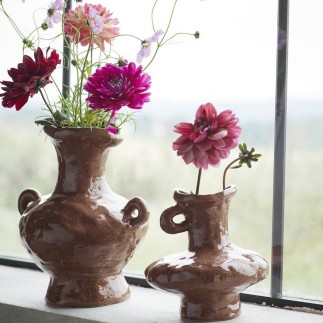 Petit vase grès design antique artisanal Madam Stoltz