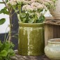 Pot de fleur ceramique artisanale vert IB Laursen