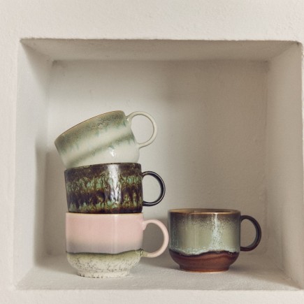 Grande tasse mug gres HK living Nova set de 2