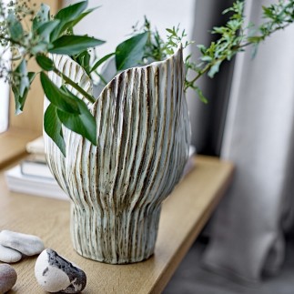 Vase grès sculptural Bloomingville Mahira