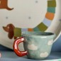 Petite tasse gres peint nuages Bloomingville NINI