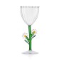 Verre a vin fleurs marguerites Ichendorf Milano Botanica daisy