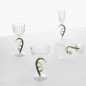 Verre a pied fleur sculptee Ichendorf Milano Botanica white flower