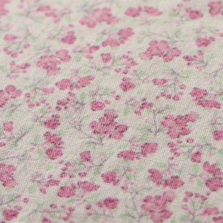 Grande housse de coussin coton motif rose fleurs IB Laursen