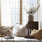 ib laursen housse de coussin rectangulaire beige lin 40 x 60 cm 6201-54
