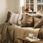 housse coussin rectangulaire lin marron chocolat ib laursen