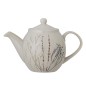 Theiere gres motif floral peint effet craquele Bloomingville Bea