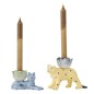 Bougeoirs ceramique fantaisie lions couleur Bloomingville Rory set de 2