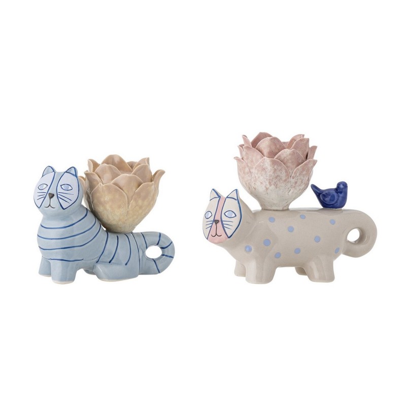 Bougeoirs chats ceramique Bloomingville Missy set de 2