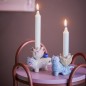 Bougeoirs chats ceramique Bloomingville Missy set de 2