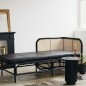 table appoint ronde noir marbre style art deco classique chic nordal