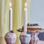 Bougeoirs gateaux cupcakes gres Bloomingville Chip set de 2