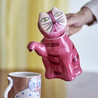 Theiere chat gres Bloomingville Missy