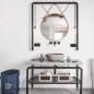 panier a linge design moderne jean bleu fonce zeller