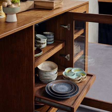 Assiette à pates grès HKliving Petal set de 2