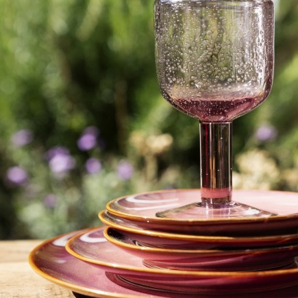 Assiette plate artisanale gres couleur Madam Stoltz