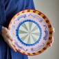 Plat rond gres peint motif chats multicolore Bloomingville Missy