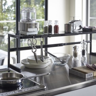 etagere cuisine plan de travail gain de place extensible yamazaki tower