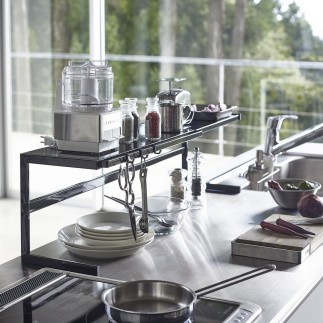 etagere cuisine plan de travail gain de place extensible yamazaki tower