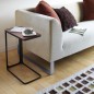 table d appoint bout de canape design bois metal noir yamazaki frame