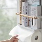 etagere de cusiine magnetique aimantee porte papier sopalin yamazaki
