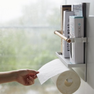 etagere de cusiine magnetique aimantee porte papier sopalin yamazaki