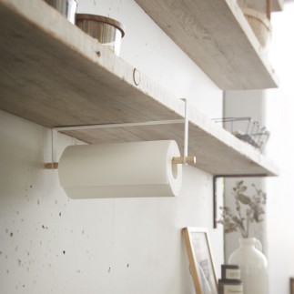 porte sopalin suspendu sous etagere acier blanc yamazaki tosca