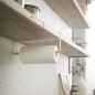 porte sopalin suspendu sous etagere acier blanc yamazaki tosca
