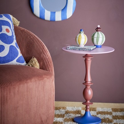 Table basse ronde d appoint multicolore Bloomingville Annan