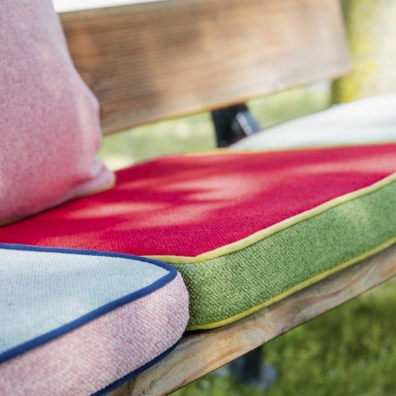 coussin de chaise design reversible multicolore remember