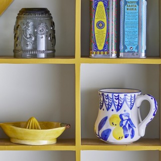 Grand mug gres peint citrons Bloomingville Maxima
