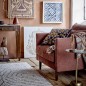 coussin salon brode orange bloomingville colmar
