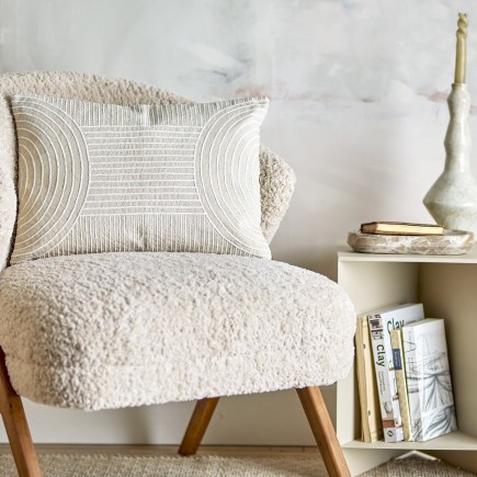 Coussin de salon chic coton graphique Bloomingville Chun