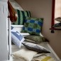 Coussin tufte motif carreaux Bloomingville Pil