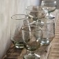 Verre a pied bas martele recycle artisanal Madam Stoltz