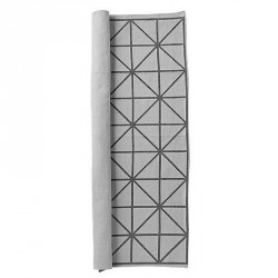 Bloomingville alfombra geometrico suelo gris 195 x 135 cm