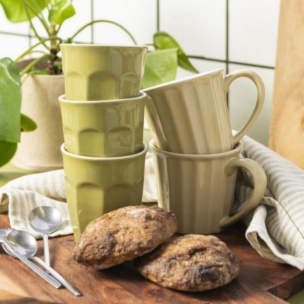 Tasse grès côtelé IB Laursen MYNTE