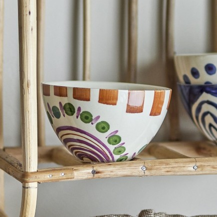 Bol gres peint scandinave Bloomingville Shama